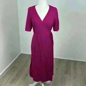 Old Navy Pink Long Open Front Short Sleeve Cardigan Size L